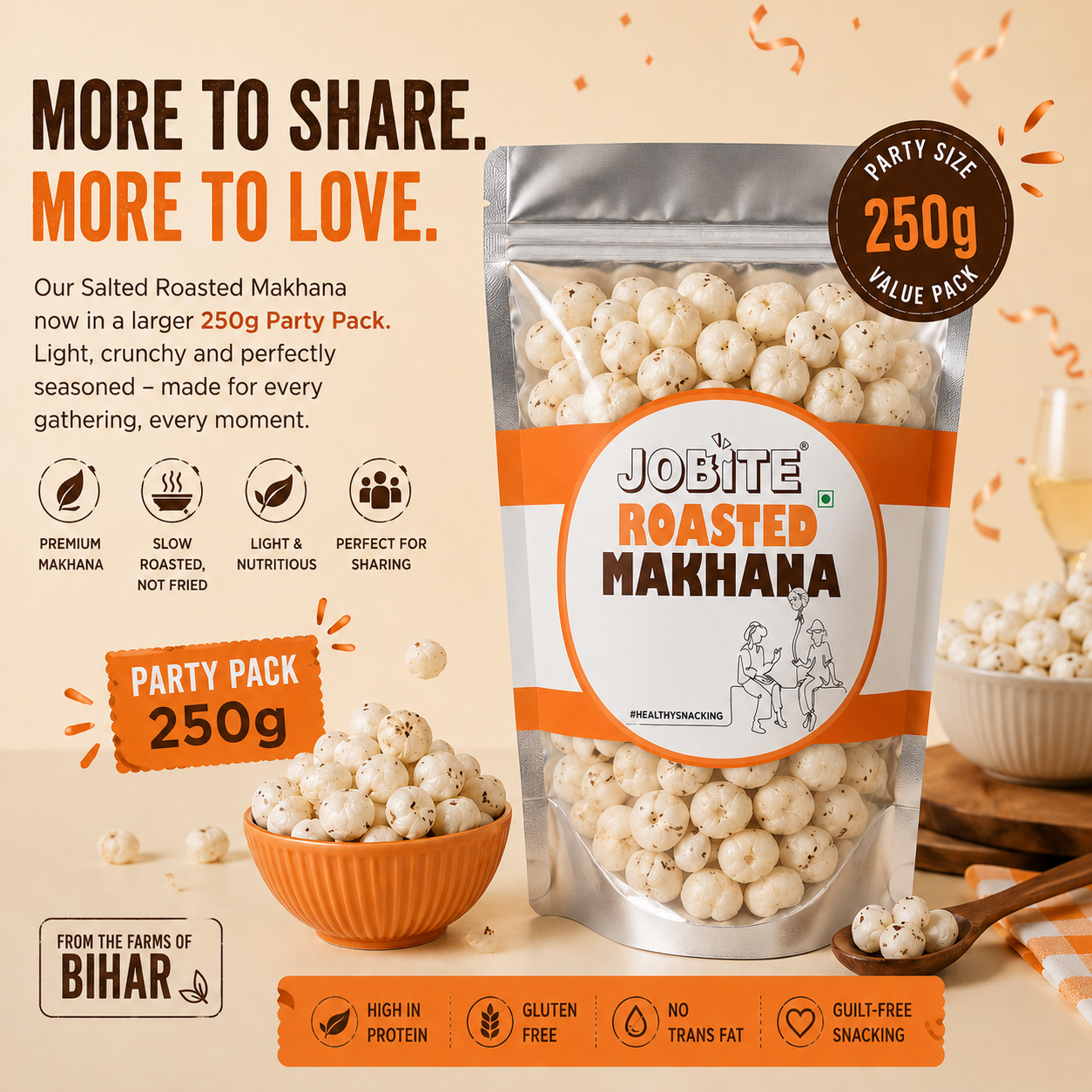 Roasted Makhana Party Pack 250g
