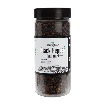 NutriGear Whole Black Pepper / Kali Miri (200gms)